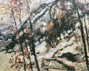 Lovis Corinth Walchensee mit Herzogstand im Schnee painting
